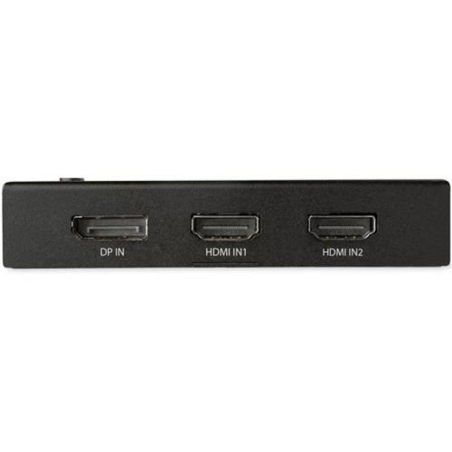 StarTech.com 4 Port HDMI Video Switch   3x HDMI & 1x DisplayPort   4K 60Hz   Multi Port HDMI Switch Box W/ Automatic Switcher (VS421HDDP) Bottom/500