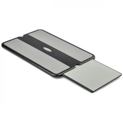StarTech.com Lap Desk   For 13" / 15" Laptops   Portable Notebook Lap Pad   Retractable Mouse Pad   Anti Slip Heat Guard Surface (NTBKPAD) Bottom/500