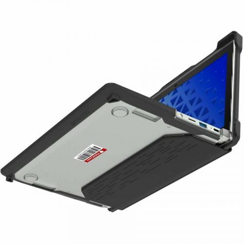 MAXCases, Chromebook Cases, 11, 11 Inches, Easy Installation, Durable Materials, Ideal For Schools, Lenovo 100e G2, Custom Color, Black, Clear Bottom/500
