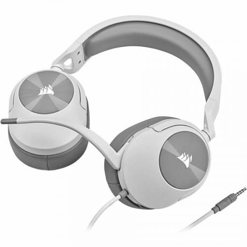 Corsair HS55 STEREO Wired Gaming Headset   White Bottom/500