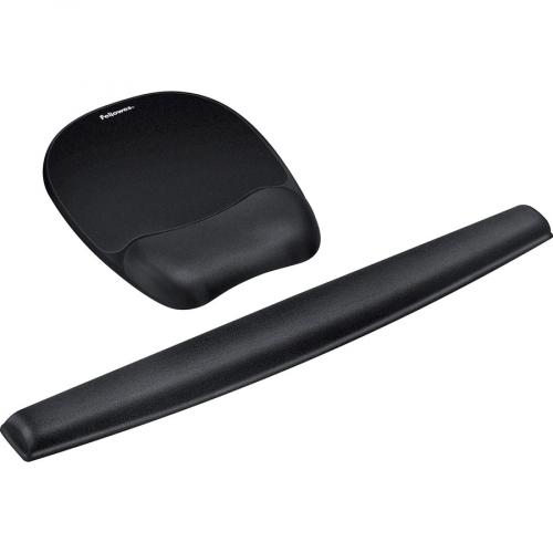 Fellowes Memory Foam Mouse Pad/Wrist Rest  Black Collections/500