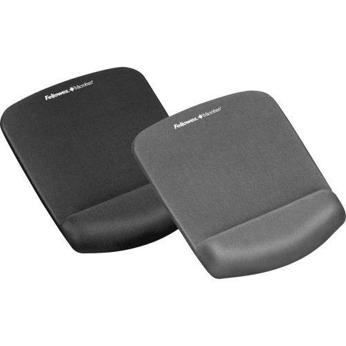 Fellowes PlushTouch&trade; Mouse Pad Wrist Rest With Microban&reg;   Graphite Collections/500