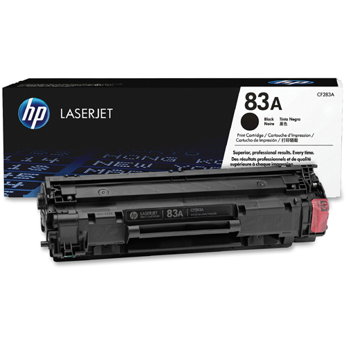 HP 83A Black Toner Cartridge | Works With HP LaserJet Pro M201, HP LaserJet Pro MFP M125, M127, M225 Series | CF283A Collections/500