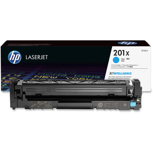 Original HP 201X Cyan High Yield Toner Cartridge | Works With HP Color LaserJet Pro M252, HP Color LaserJet Pro MFP M277 Series | CF401X Collections/500
