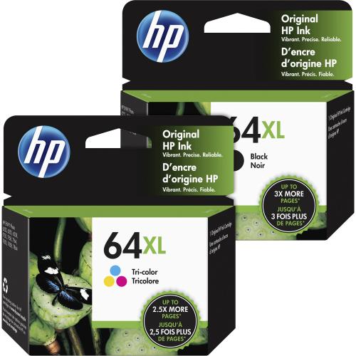 HP 64XL (N9J92AN) Original High Yield Inkjet Ink Cartridge   Black   1 Each Collections/500