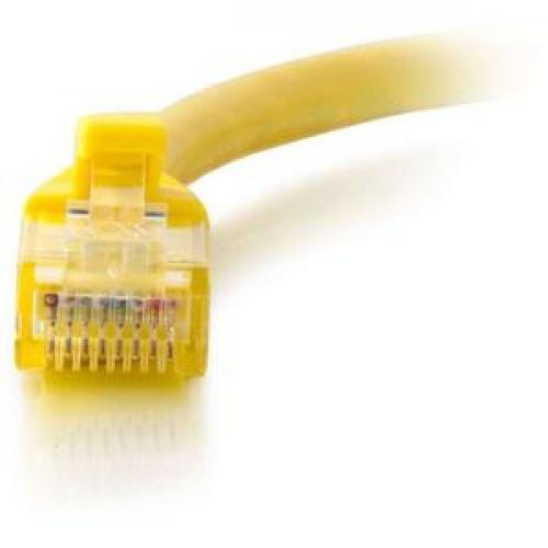 C2G 3ft Cat5e Ethernet Cable   Snagless Unshielded (UTP)   Yellow Front/500