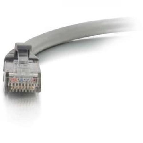 C2G 25ft Cat5e Snagless Unshielded (UTP) Network Patch Ethernet Cable Gray Front/500