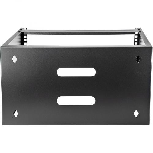 StarTech.com 6U Wall Mount Rack, 14in Deep, 19 Inch Wall Mount Network Rack, Wall Mounting Patch Panel Bracket For Switch/IT Equipment Front/500