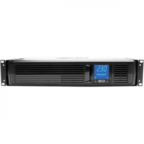 Tripp Lite By Eaton 1500VA 900W Line Interactive UPS   8 C13 Outlets, AVR, 230V, 50/60 Hz, USB, DB9, LCD, 2U Rack/Tower   Battery Backup Front/500