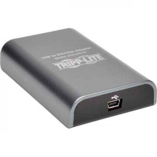 Tripp Lite By Eaton USB 2.0 To DVI/VGA External Multi Monitor Video Card, 128 MB SDRAM, 1920 X 1080 (1080p) @ 60 Hz Front/500