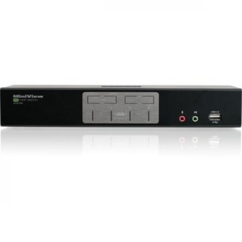 IOGEAR MiniView 4 Port HDMI Multimedia KVM Switch With Audio Front/500