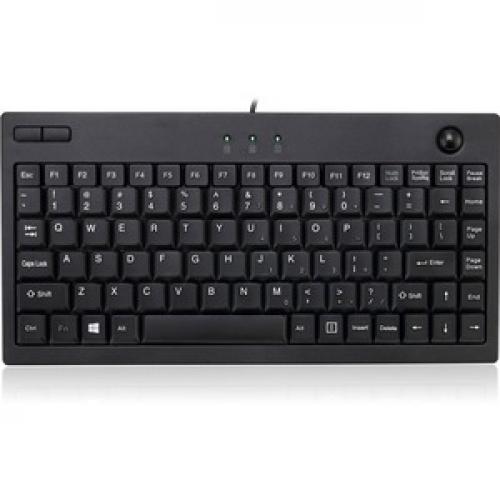 Adesso AKB 310UB Mini Trackball Keyboard Front/500