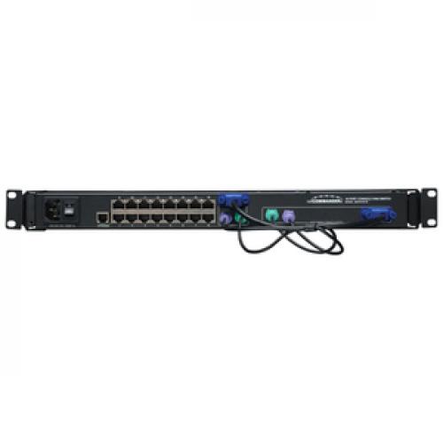 Tripp Lite By Eaton NetCommander 16 Port Cat5 1U Rack Mount Console KVM Switch With 19 In. LCD Front/500