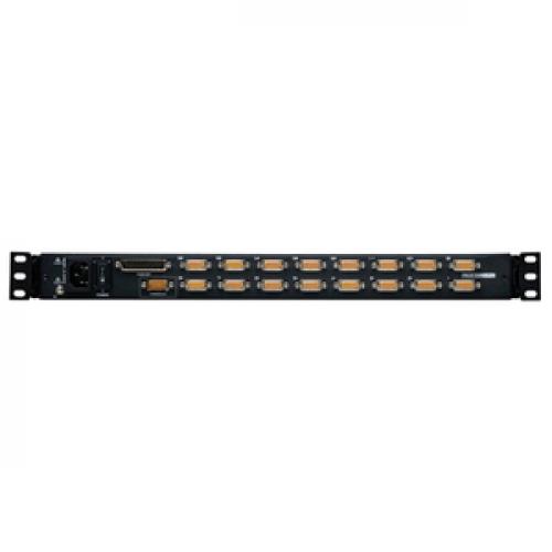 Tripp Lite 16 Port Rack Console KVM Switch 19" LCD PS2/USB Cables 1U Front/500