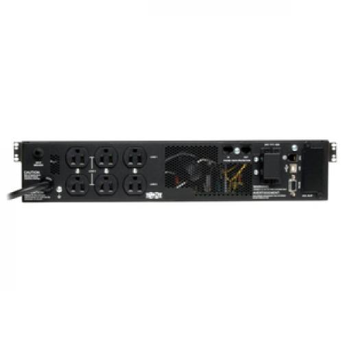 Eaton Tripp Lite Series SmartOnline 1000VA 900W 120V Double Conversion Sine Wave UPS   8 Outlets, Extended Run, Network Card Option, LCD, USB, DB9, 2U Rack/Tower Battery Backup Front/500