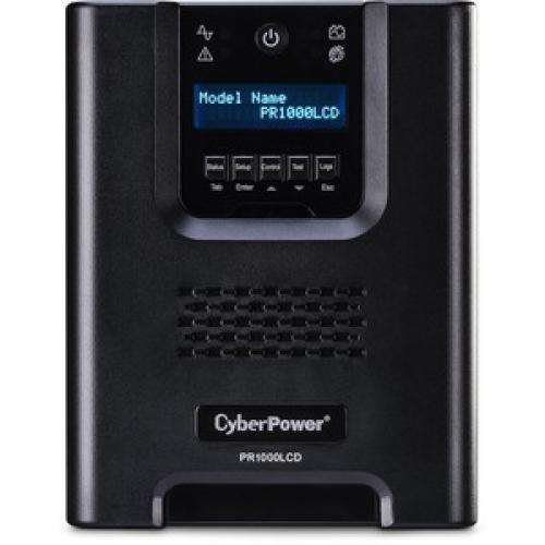 CyberPower PR1000LCD Smart App Sinewave UPS Systems Front/500