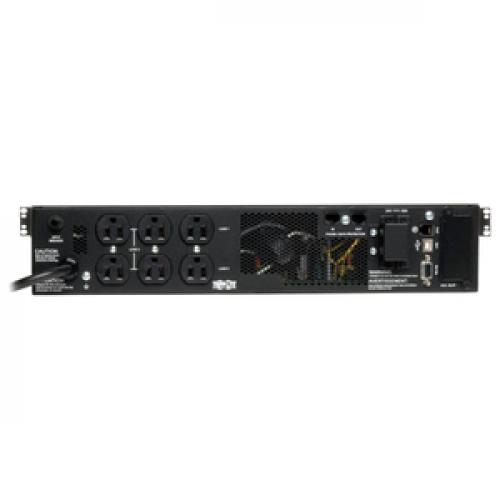 Eaton Tripp Lite Series SmartOnline 750VA 675W 120V Double Conversion Sine Wave UPS   8 Outlets, Extended Run, Network Card Option, LCD, USB, DB9, 2U Rack/Tower   Battery Backup Front/500