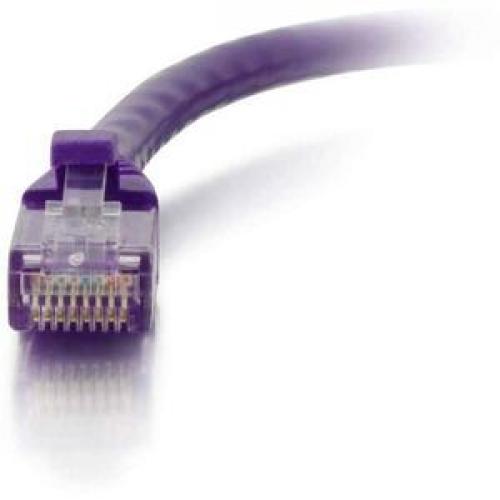 C2G 2ft Cat6 Snagless Unshielded (UTP) Network Patch Cable   Purple Front/500