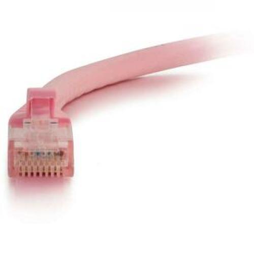 C2G 10ft Cat6 Snagless Unshielded (UTP) Network Patch Cable   Pink Front/500