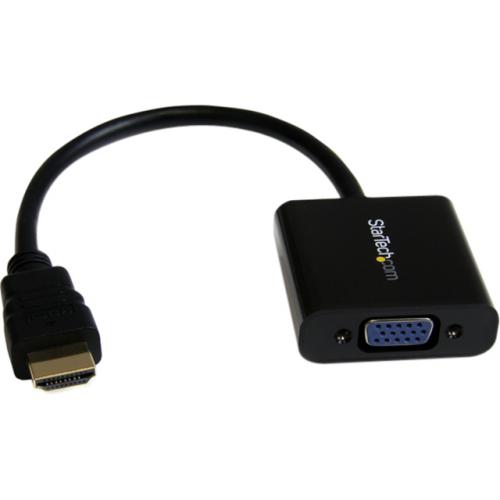 StarTech.com HDMI To VGA Adapter   1080p   1920 X 1080   Black   HDMI Converter   VGA To HDMI Monitor Adapter Front/500