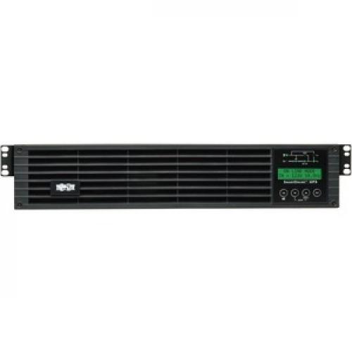 Eaton Tripp Lite Series SmartOnline 1000VA 900W 120V Double Conversion UPS   8 Outlets, Extended Run, Network Card Included, LCD, USB, DB9, 2U Rack/Tower Battery Backup Front/500
