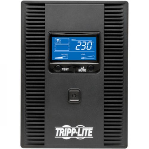 Tripp Lite By Eaton SmartPro 230V 1.5kVA 900W Line Interactive UPS, Tower, LCD, USB, 8 Outlets   Battery Backup Front/500