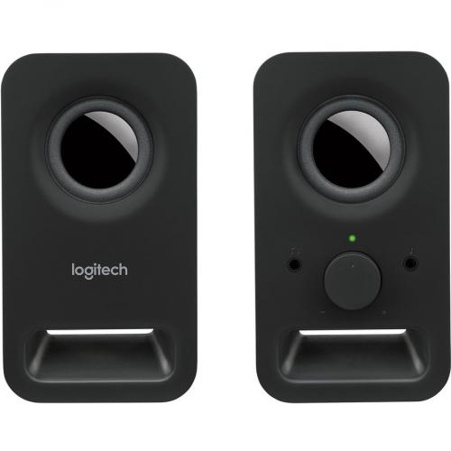 Logitech Multimedia Speakers Z150 With Clear Stereo Sound (Midnight Black, 3W RMS) Front/500