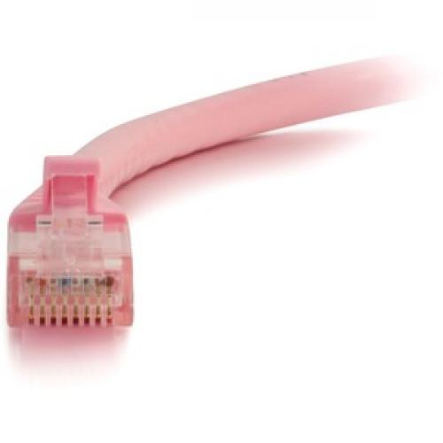 C2G 6in Cat6 Snagless Unshielded (UTP) Network Patch Cable   Pink Front/500