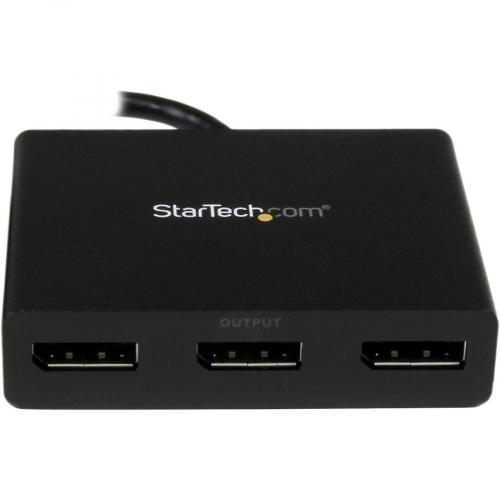 StarTech.com 3 Port DisplayPort 1.2 Splitter, DisplayPort To 3x DP Multi Monitor Adapter, Dual 4K 30Hz And 1080p Computer MST Hub, Windows Front/500