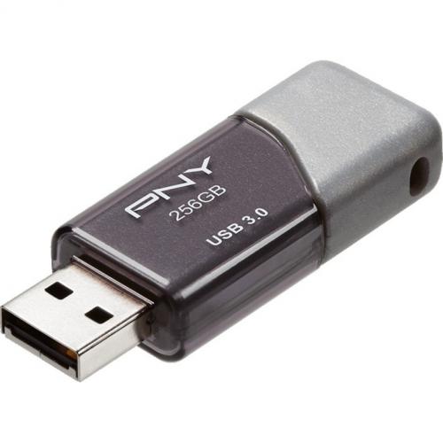 PNY 256GB Turbo 3.0 USB 3.0 (3.1 Gen 1) Type A Flash Drive Front/500