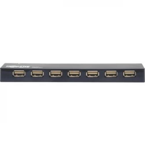 Tripp Lite By Eaton 7 Port USB 2.0 Mobile Hi Speed Hub Notebook Laptop Bus Power AC Front/500