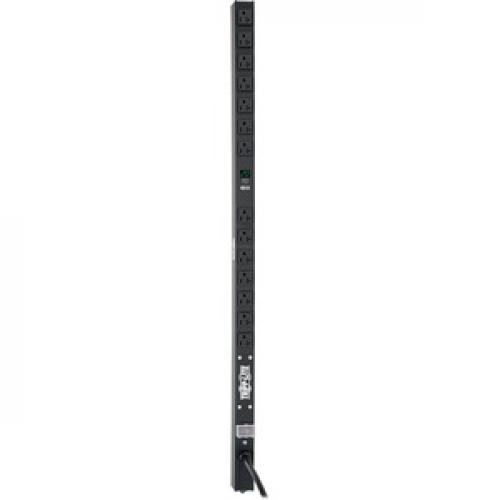 Tripp Lite By Eaton 2kW Single Phase Local Metered PDU, 100 127V Outlets (14 5 15/20R), L5 20P/5 20P Adapter, 0U Vertical, 36 In. Height Front/500