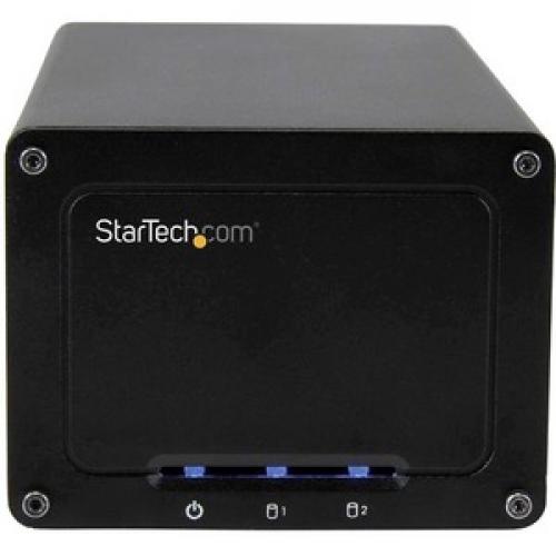 StarTech.com USB 3.1 (10Gbps) External Enclosure For Dual 2.5" SATA Drives   RAID   UASP   Compatible With USB 3.0 And 2.0 Systems Front/500