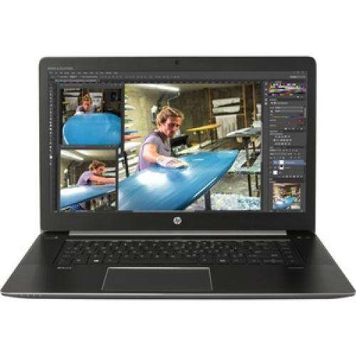 HP ZBook Studio G3 15.6" Mobile Workstation Ultrabook   4K UHD   3840 X 2160   Intel Core I7 6th Gen I7 6700HQ Quad Core (4 Core) 2.60 GHz   16 GB Total RAM   512 GB SSD   Space Silver Front/500