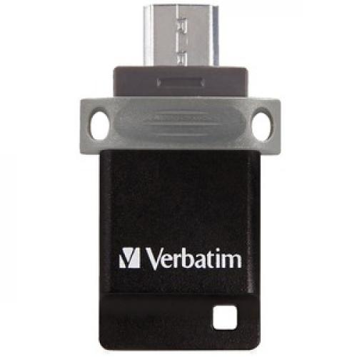 Verbatim 64GB Store 'n' Go Dual USB Flash Drive For OTG Devices Front/500