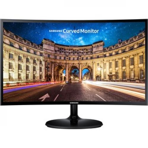 Samsung C27F390 27" Curved Screen LED LCD Business Monitor   1920 X 1080 FHD Display   Vertical Alignment (VA) Panel   1800R Ultra Curved Screen   VGA & HDMI Ports For Connectivity   AMD FreeSync Technology Front/500