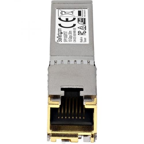 StarTech.com Cisco GLC T Compatible SFP Module   1000BASE T   1GE Gigabit Ethernet SFP SFP To RJ45 Cat6/Cat5e Transceiver   100m Front/500