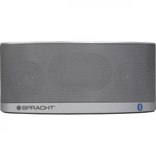 Spracht Blunote2.0 Portable Bluetooth Speaker System   10 W RMS   Silver Front/500