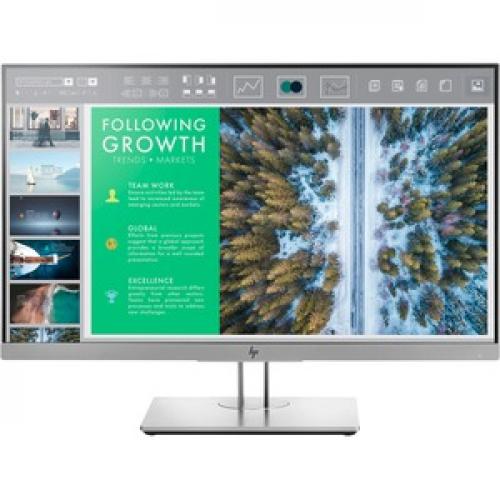 HP E243 24" EliteDisplay Business Monitor     1920 X 1080 Full HD Display   5 Ms Response Time   In Plane Switching Technology   Adaptable For A Single Footprint Set Up   4 Way Comfort Adjustability Front/500