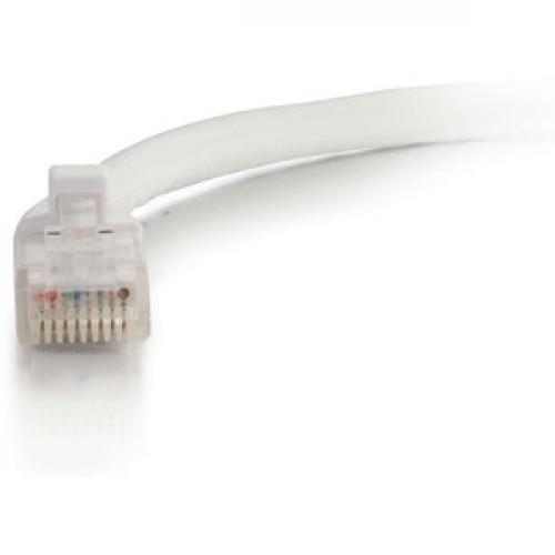 C2G 5ft Cat5e Snagless Unshielded (UTP) Network Patch Cable   White Front/500