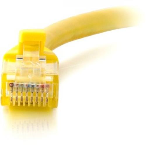 C2G 1ft Cat6 Ethernet Cable   Snagless Unshielded (UTP)   Yellow Front/500
