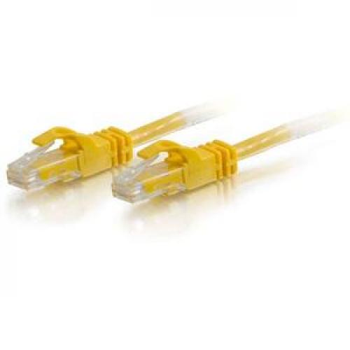 C2G 7ft Cat6 Snagless Crossover Unshielded (UTP) Network Patch Cable   Yellow Front/500