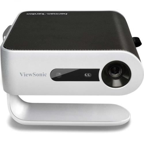 ViewSonic M1 Portable LED Projector With Auto Keystone, Dual Harman Kardon Speakers, HDMI, USB C, Stream Netflix With Dongle Front/500