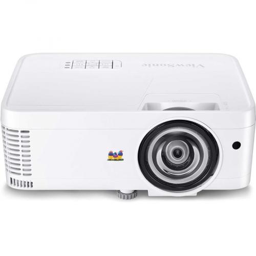 ViewSonic PS600W 3700 Lumens WXGA HDMI Networkable Short Throw Projector For Home And Office Front/500