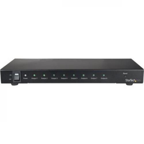 StarTech.com 8 Port 4K 60Hz HDMI Splitter   HDR Support   HDMI 2.0 Splitter   7.1 Surround Sound Audio Front/500