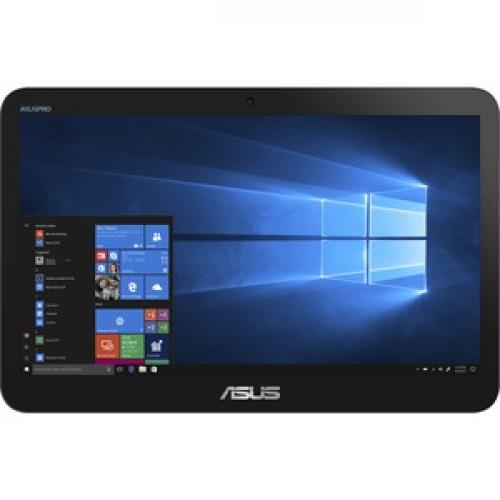 ASUS V161 15.6" All In One Desktop Computer Intel Celeron 4GBR AM 128GB SSD Black     Intel Celeron N4000   Black Keyboard & Mouse Included   Touchscreen   Intel UHD Graphics 600   Windows 10 Pro Front/500