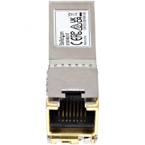 StarTech.com HPE 813874 B21 Compatible SFP+ Module   10GBASE T   10GE Gigabit Ethernet SFP+ To RJ45 Cat6/Cat5e   30m Front/500