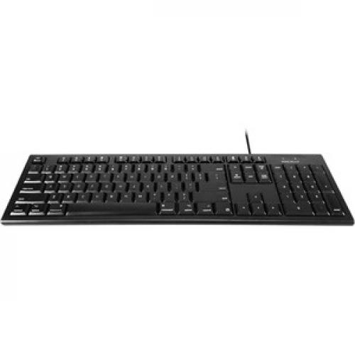 Macally Black 104 Key Full Size USB Keyboard For Mac Front/500