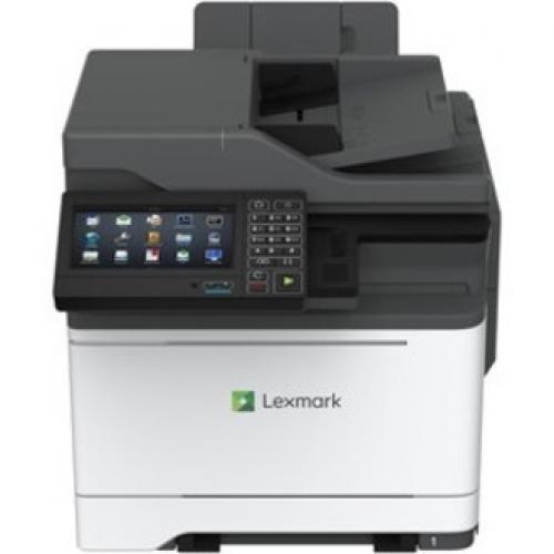 Lexmark CX625adhe Laser Multifunction Printer Color Copier/Fax/Scanner 40 Ppm Mono/Color Print 2400x600 Print Automatic Duplex Print 100000 Pages Monthly 251 Sheets Input Color Scanner 1200 Optical Scan Color Fax Gigabit Ethernet Front/500