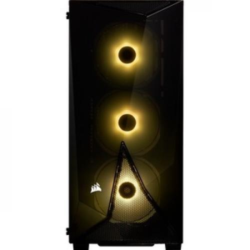 Corsair Carbide Series SPEC DELTA RGB Tempered Glass Mid Tower ATX Gaming Case   Black Front/500
